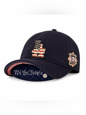 New Era 9TWENTY LA Dodgers We The People Patriotic Adjustable Hat Navy
